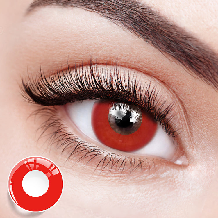 Crimson Celestial Blaze Contact Lenses